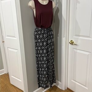 Serra Viscose Pattern Casual Pants